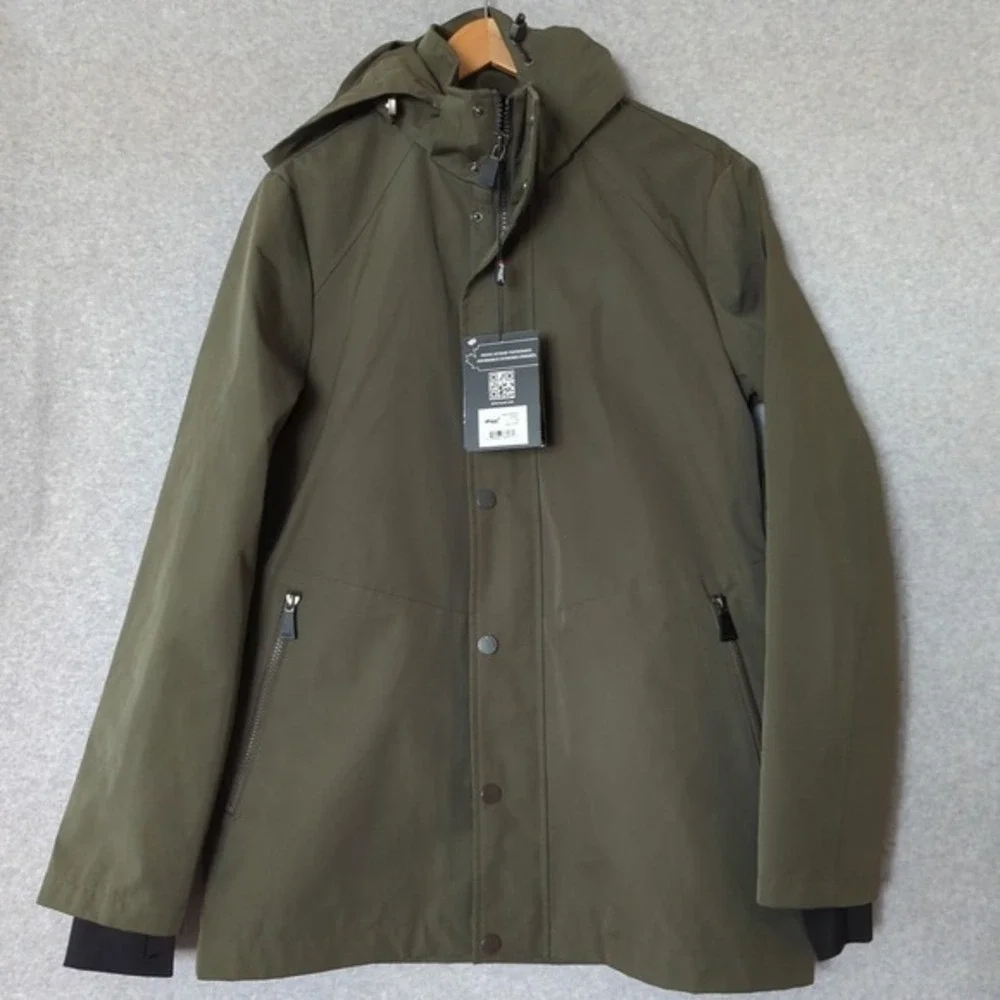 NWT Pajar‎ Ewan Military Green Full Zip Softshell Rain Jacket Mens M Performance